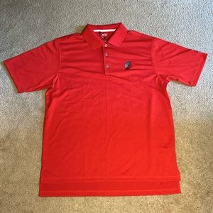 Trail Blazers Red Golf Polo